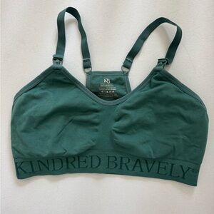 Kindred Bravely Teal nursing sports Bra